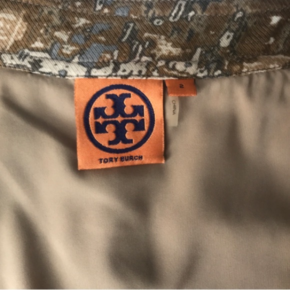 Tory Burch Wool Silk Pleaded Printed Skirt Size 2 - Picture 6 of 12
